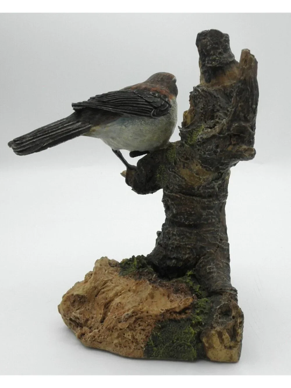 Vintage Sparrow Bookend Resin Bird on Tree 2002 Heavy Well Made Replacement